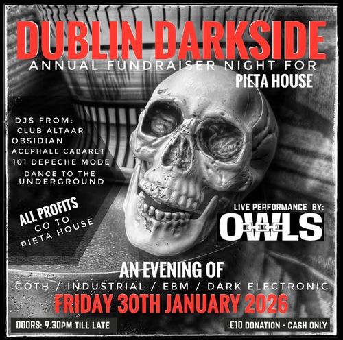 Poster design for OWLS live (plus DJs)
Most info is in this event listing.