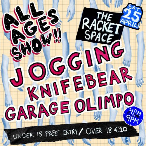 Allages Gig with: Jogging, Knifebear, Garage Olimpo