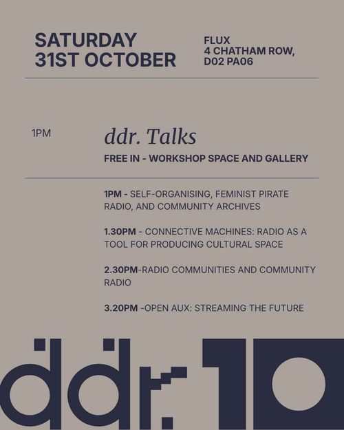 ddr.10: Talks, Workshops and Open Radio Discussion